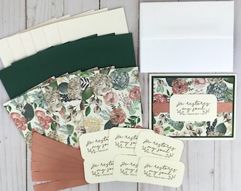 Religious Card Making Kit for Women, Card Kits to Make, DIY Card Kits, Psalms 23 Card, Christian Card Kit, Beginner Craft Kit Easy DIY Craft