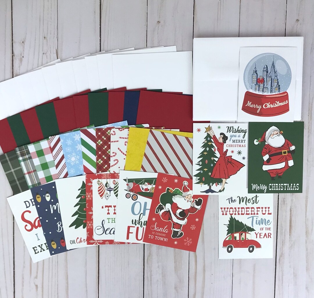 Christmas Card Kit, Christmas Card Making Kit for Adults, Christmas