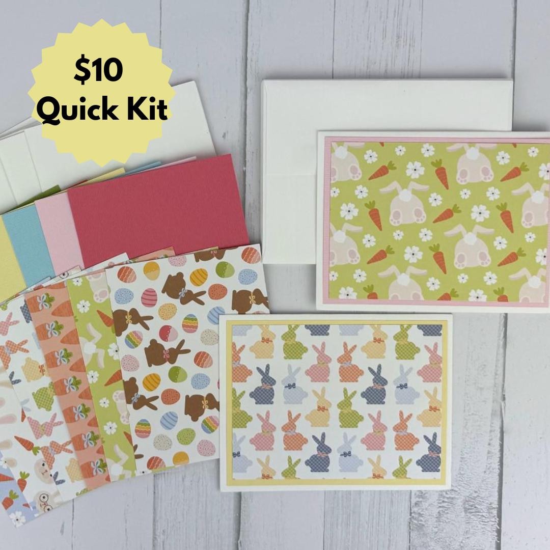 Easter Card Making Kit for Adults to DIY 6 Basic Greeting Cards, Card ...