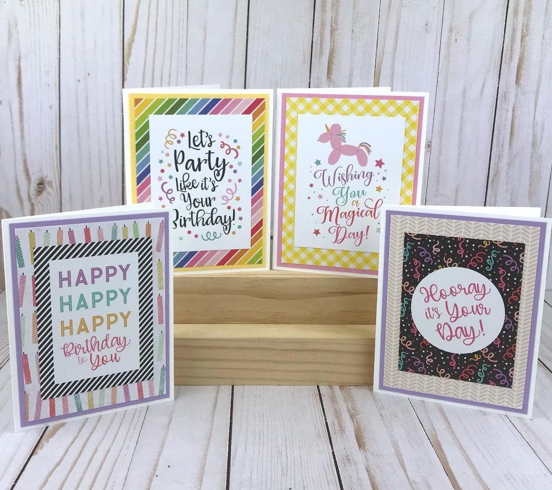 Birthday Card Kit Birthday Card Making Kits for Adults Make Etsy