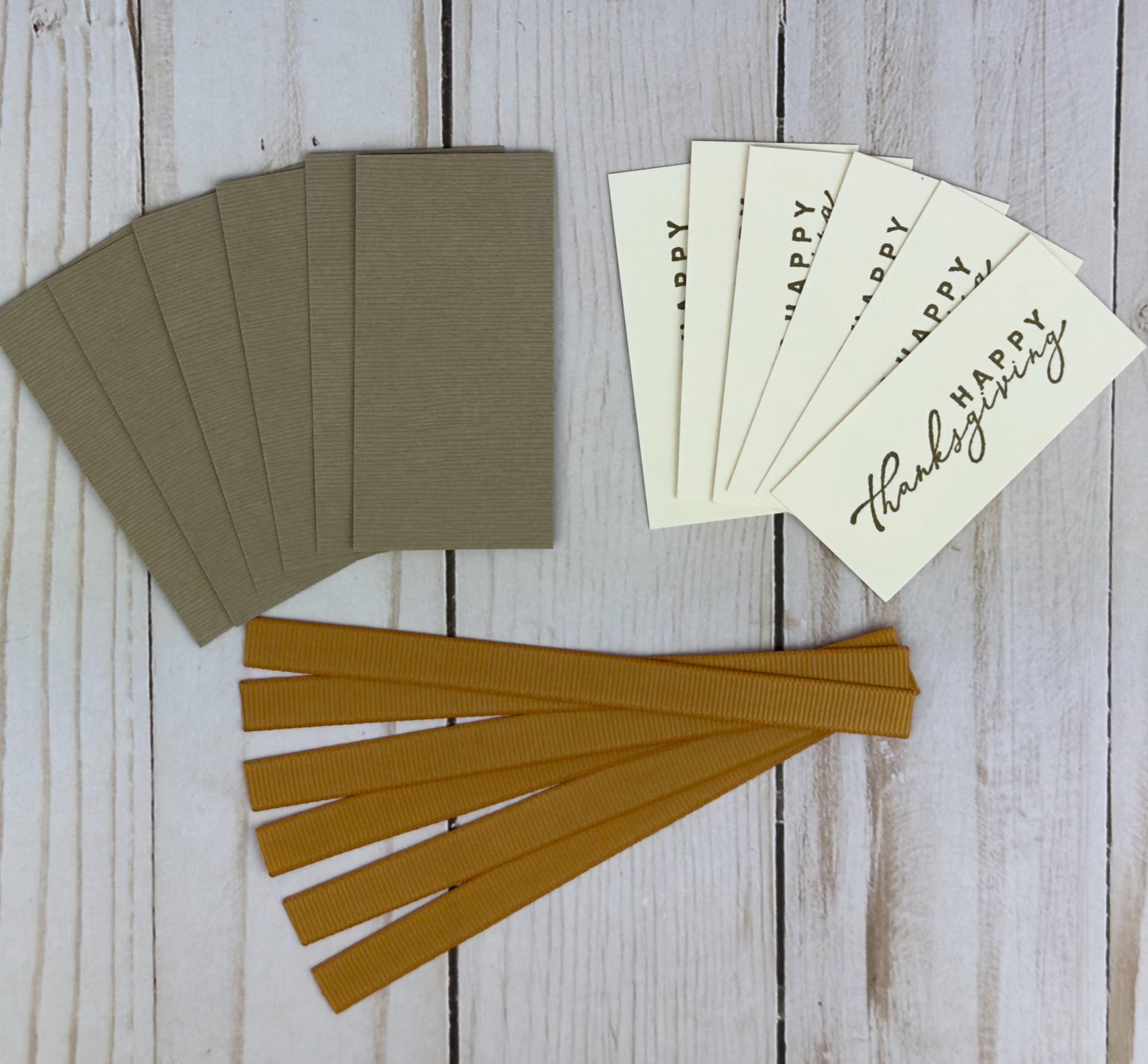 Thanksgiving Card Making Kit for Adults to DIY 6 Autumn Greeting Cards ...