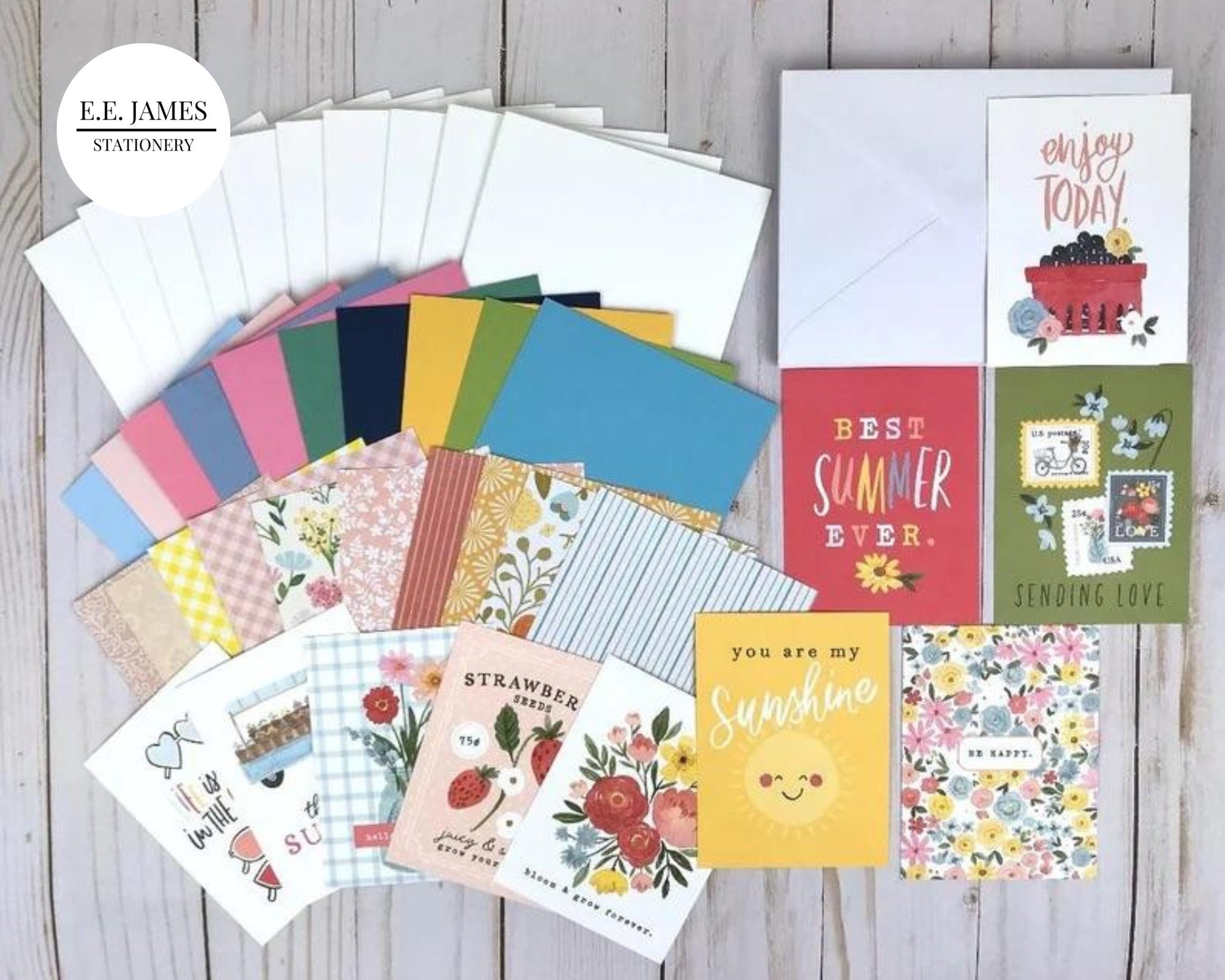 Summer Card Making Kit for Adults, Crafts for Seniors, Summer Crafts Adults,  Greeting Cards Kit, Easy DIY Craft, Garden Lover Gifts, Easy 
