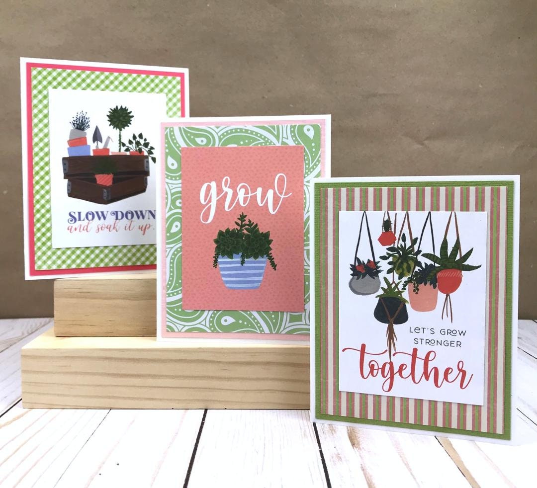 Card Making Kits Make Your Own Cards Easy DIY Crafts Plant | Etsy