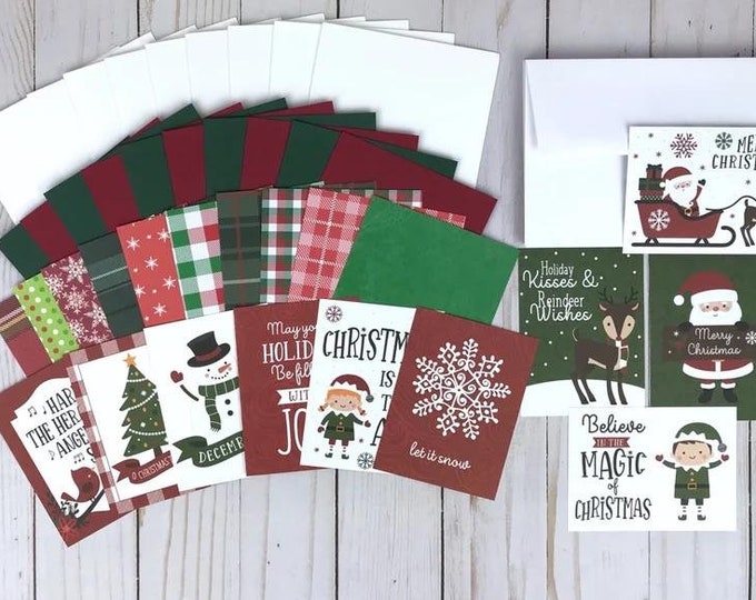Christmas Card Making Kit for Adults, DIY Card Kit, Christmas Card Kit