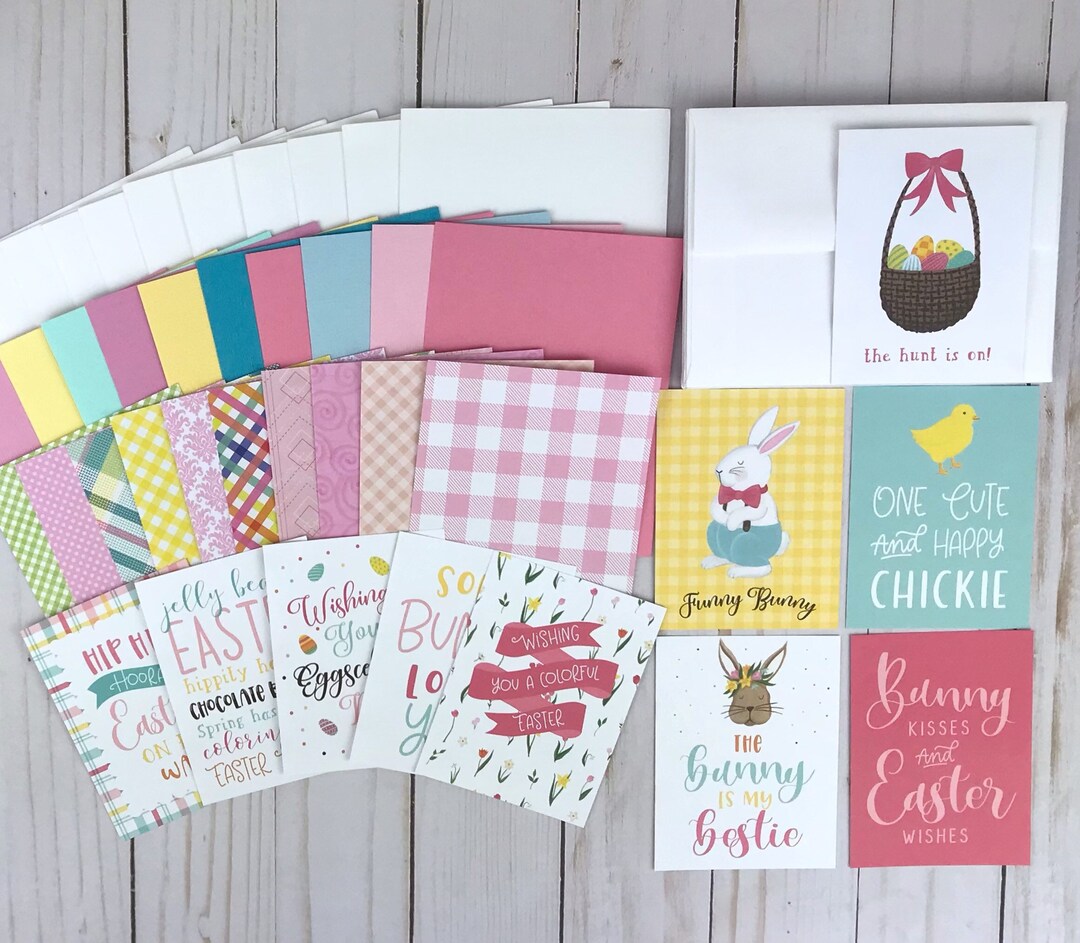 Easter Card Making Kit for Adults, Easter Card Set, DIY Easter Cards for Kids, Easy DIY Crafts