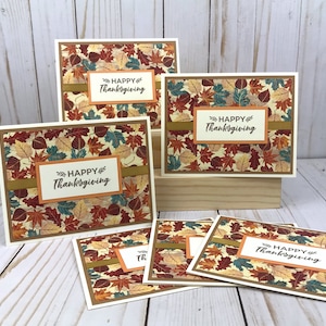 Thanksgiving Card Making Kits for Adults to DIY 6 Fall Leaves Cards ...