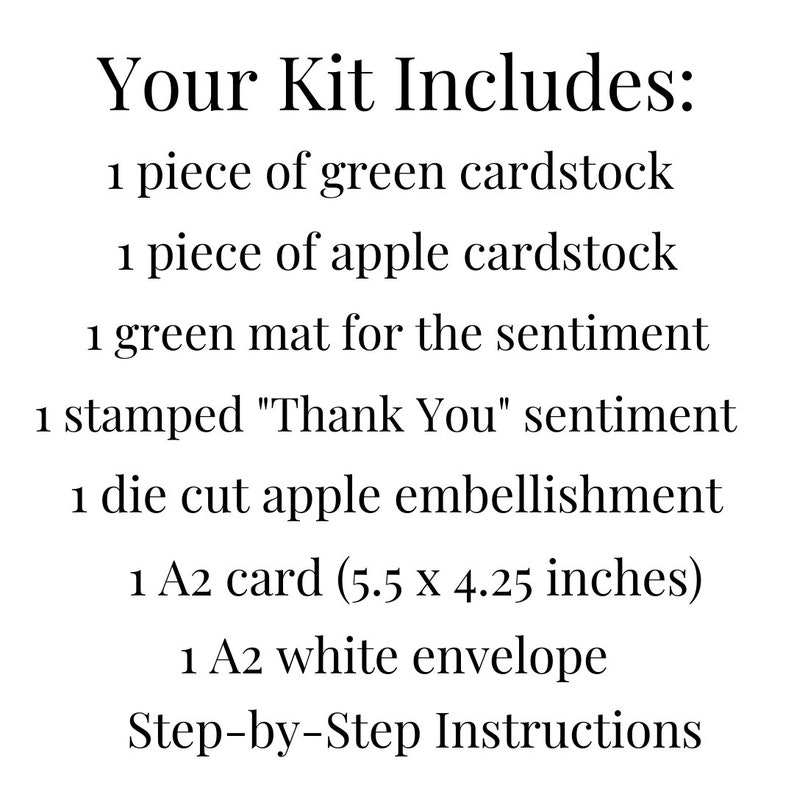 Thank You Card Kit DIY Card Making Kit for Kids Handmade Etsy