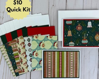 Christmas Card Making Kit for Adults to DIY Christmas Cards, Holiday Craft Kit for Women with Card Making Supplies to Make Your Own Cards