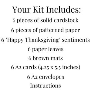 Thanksgiving Card Making Kits for Adults to DIY 6 Fall Cards: Easy ...