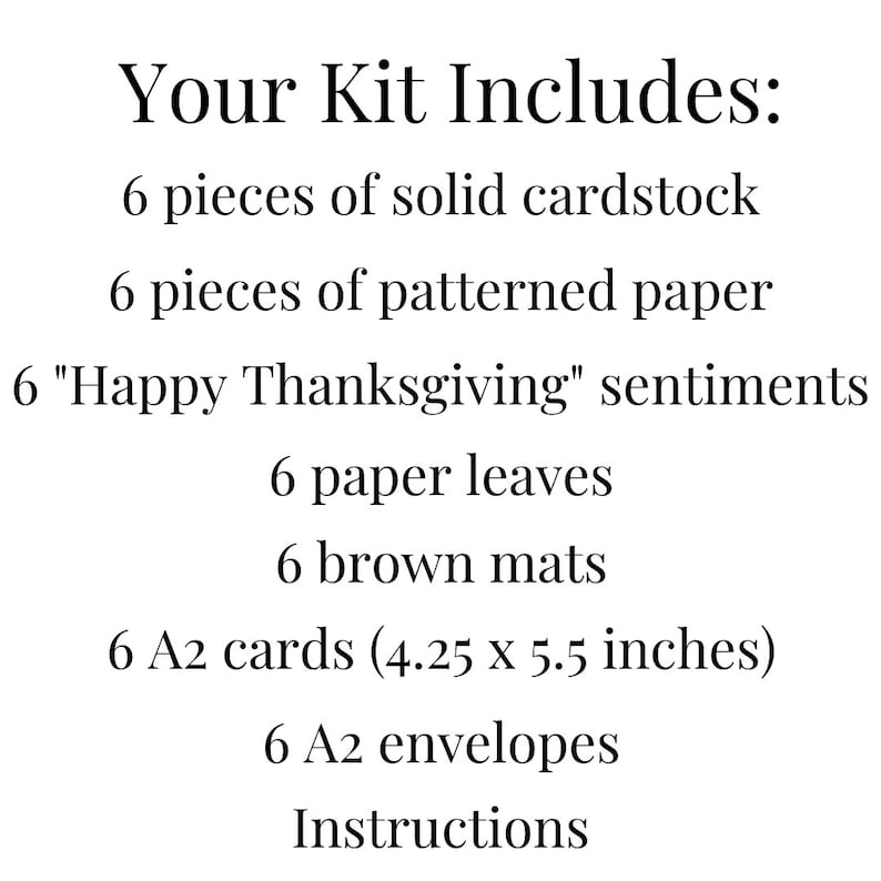 Thanksgiving Card Making Kits for Adults to DIY 6 Fall Cards: Easy ...