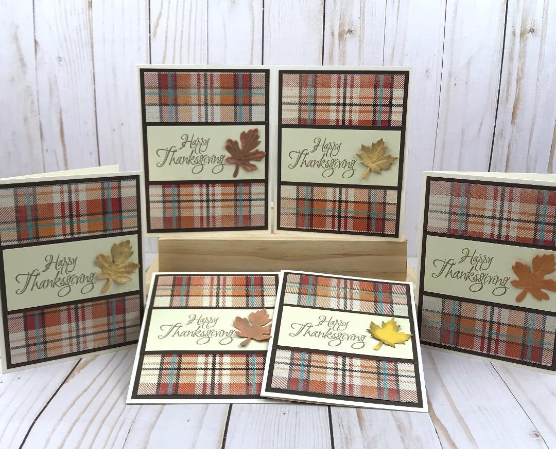 Thanksgiving Card Making Kits for Adults to DIY 6 Fall Cards: Easy ...
