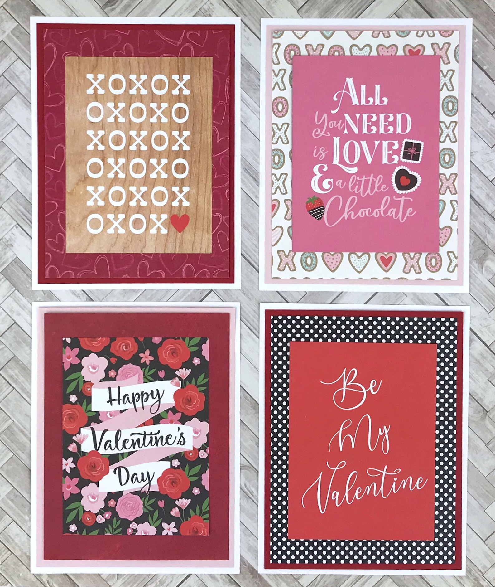 Valentine Card Making Kit for Adults DIY Valentines Kit Etsy