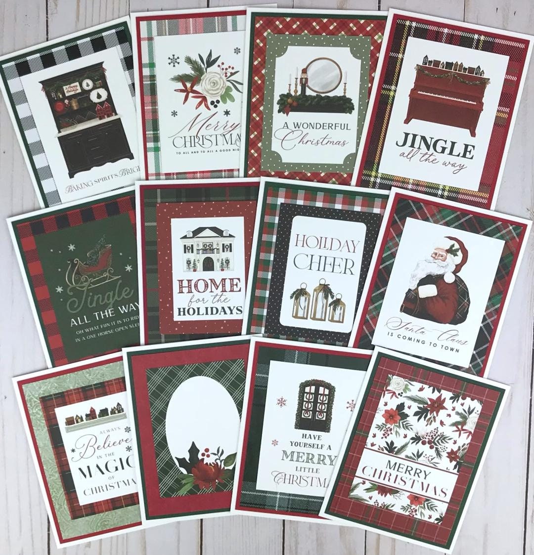 Rustic Christmas Cards Pack Bulk Christmas Cards Christmas Etsy