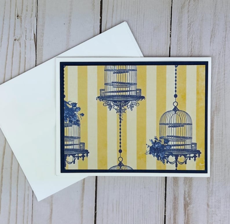 Blue and Yellow Card Making Kit for Adults to DIY Greeting Cards, Card ...