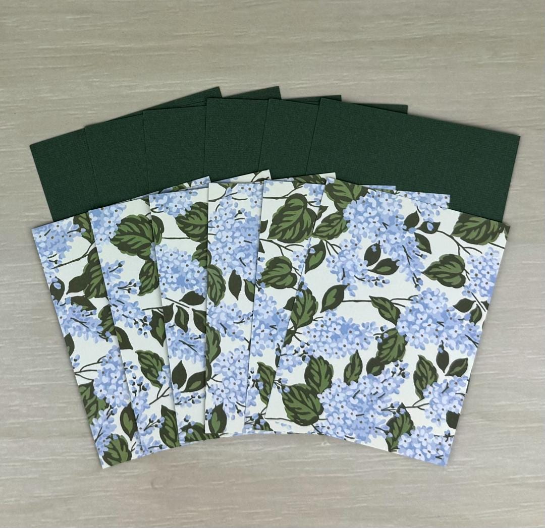 Blue Hydrangea Flower Card Making Kit for Adults, Set of 6 Hello DIY ...