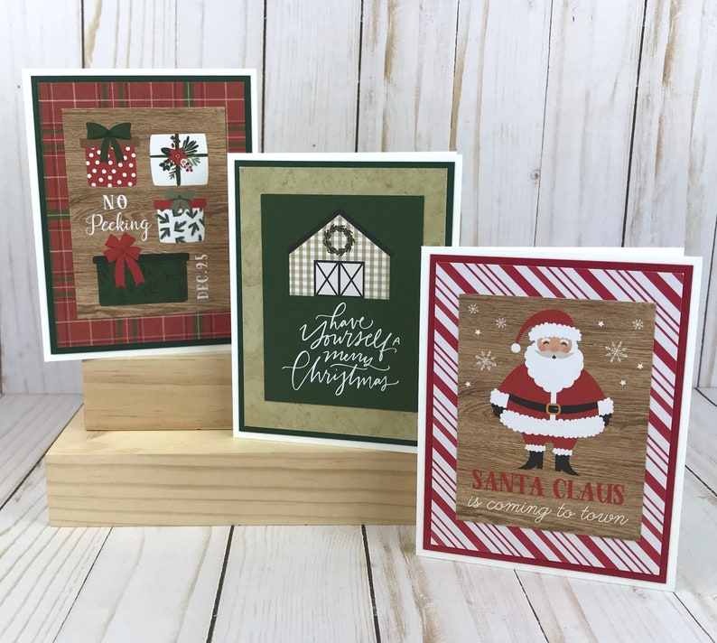 Christmas Card Making Kit, Christmas Cards DIY, Christmas Crafts for Adults, DIY Card Kit, Holiday Card Making Kit, Make Your Own Cards image 4