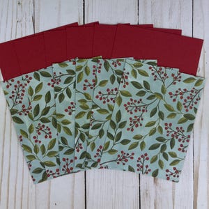 Merry Christmas Card Kit for Adults to DIY 6 Winterberries Holiday Cards: Easy Beginner Christmas Craft to Make Your Own Cards, Handmade Kit image 5