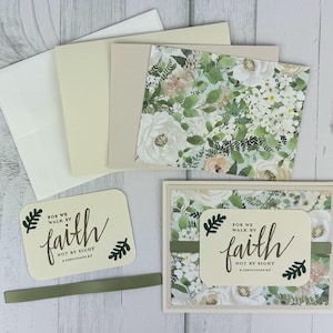 Religious Card Making Kit for Adults, Bible Verse Card Kit DIY, Beginner Craft Kit, Handmade Card Kits, Easy DIY Craft, Greeting Card Kit image 4
