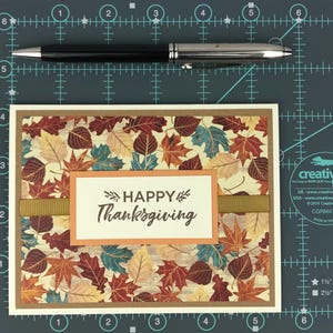 Thanksgiving Card Making Kits for Adults to DIY 6 Fall Leaves Cards ...