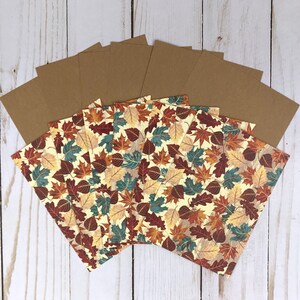Thanksgiving Card Making Kits for Adults to DIY 6 Fall Leaves Cards ...