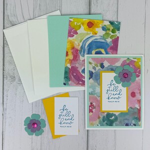 Religious Card Making Kit for Adults, Bible Verse Card Kit DIY, Beginner Craft Kit, Handmade Card Kits, Easy DIY Craft, Greeting Card Kit image 5