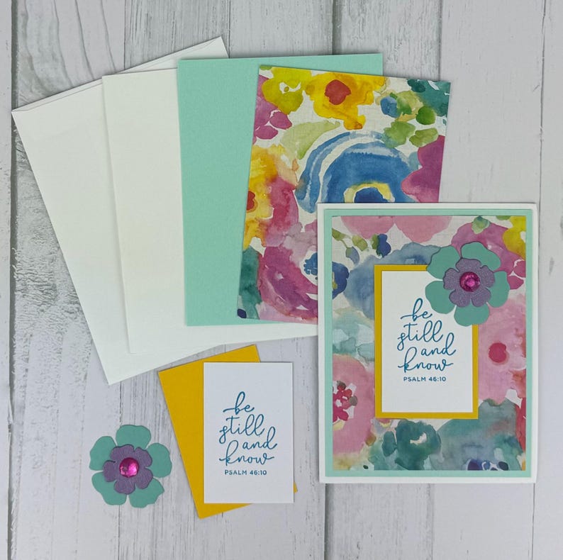 Religious Card Making Kit for Adults, Bible Verse Card Kit DIY, Beginner Craft Kit, Handmade Card Kits, Easy DIY Craft, Greeting Card Kit image 5