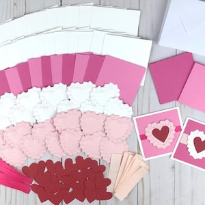 Valentine Card Making Kit, Valentine Card Kit, Classroom Valentines, Card Making Kits for Kids, Make Your Own Valentines, Valentine Crafts