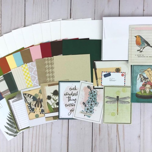 Card Making Kit Thinking of You Card Craft Kits for Adults Etsy