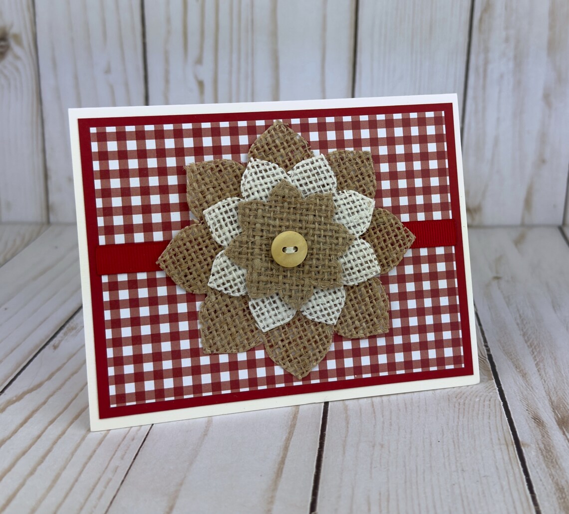 Rustic Cards Set of 6, Americana Cards, Just Because Cards, Summer ...
