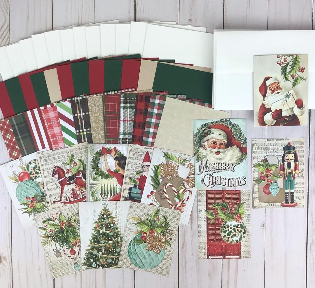 Christmas Card Making Kit For Adults Holiday Card Kit Classic 