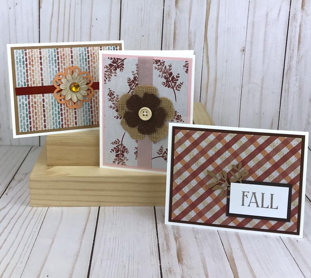 Fall Card Kits, Autumn Card Making Kit for Adults, Handmade Card Kit ...