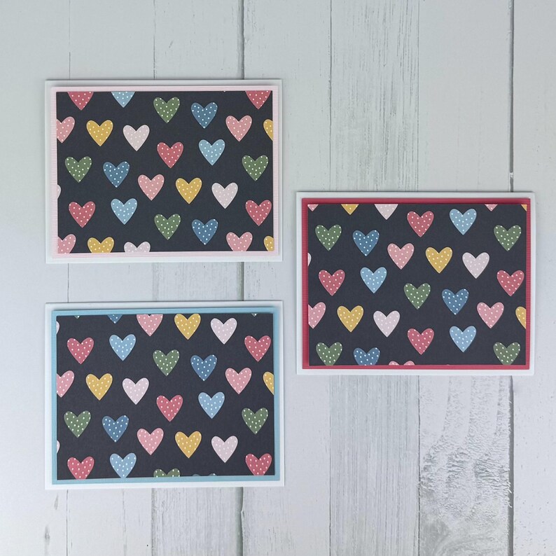 Pastel Heart Card Making Kit for Adults to DIY 6 Basic Card Kits ...