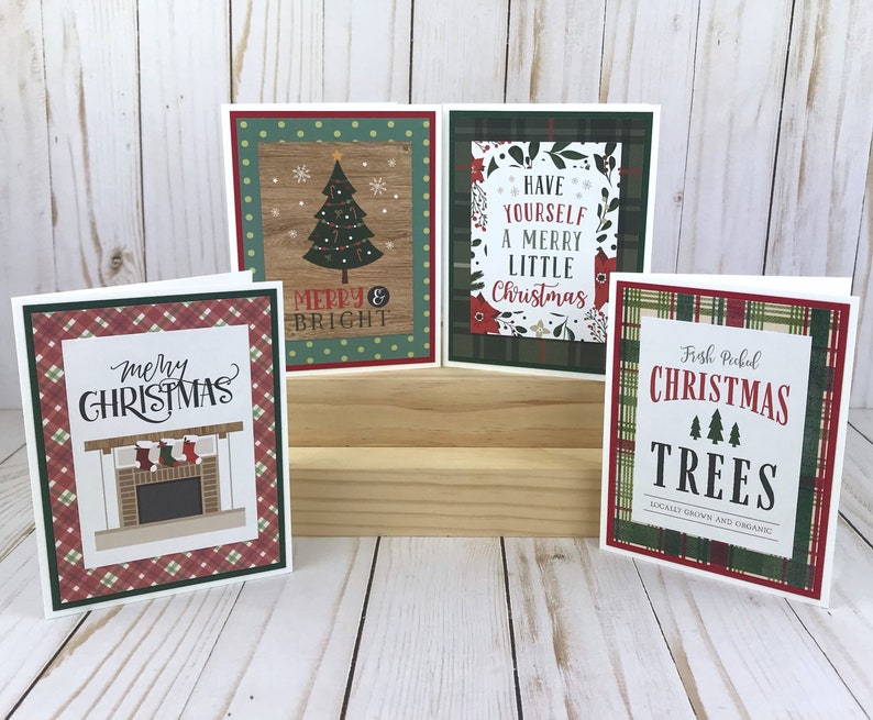 Christmas Card Making Kit, Christmas Cards DIY, Christmas Crafts for Adults, DIY Card Kit, Holiday Card Making Kit, Make Your Own Cards image 5