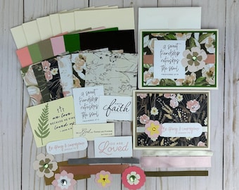 Religious Card Making Kit for Adults, Bible Verse Card Kit DIY, Beginner Craft Kit, Handmade Card Kits, Adult Crafting Kit Greeting Card Kit
