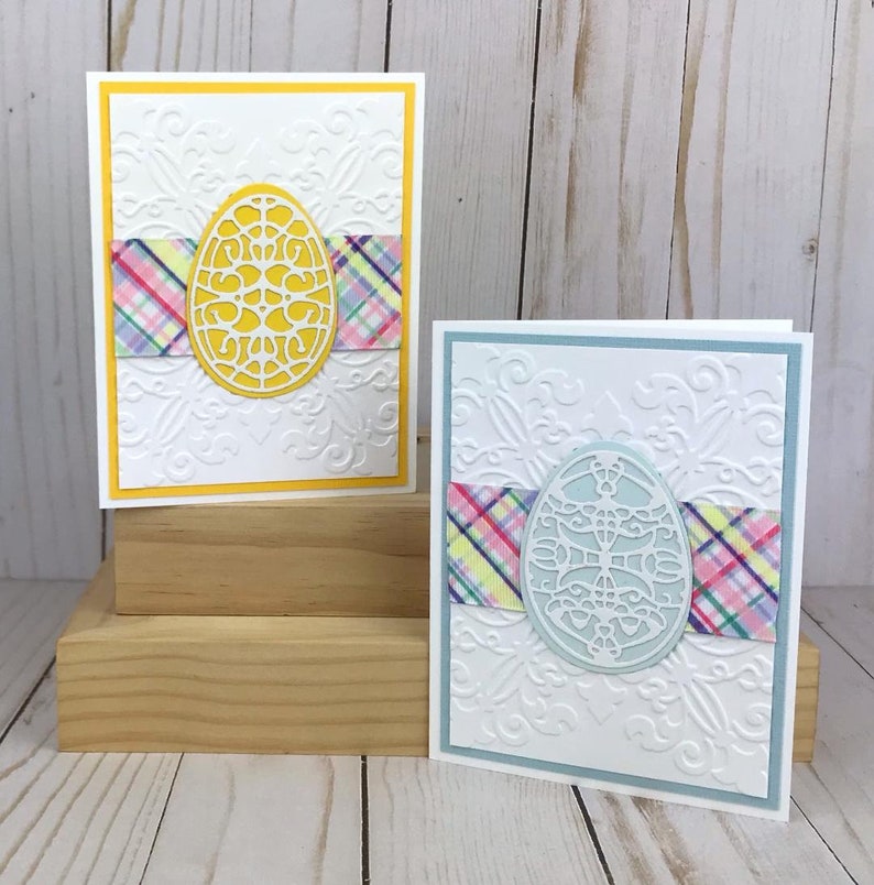 Easter Card Making Kit for Adults, Embossed Card Kit DIY, Greeting ...