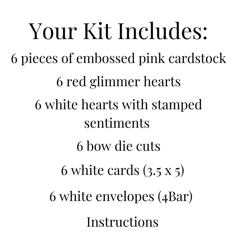 Valentine Card Kit, Card Making Kits for Adults, DIY Valentine Card Kit, Make Your Own Cards, Valentine Making Kit, Valentine Crafts, Easy afbeelding 2