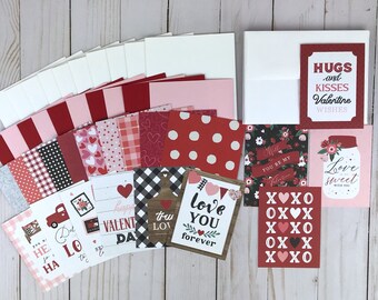 Valentine Card Kit, Card Making Kits for Adults, DIY Valentine Kit, Valentine Card Making Kit, Valentine Craft Kit, Make Your Own Valentines