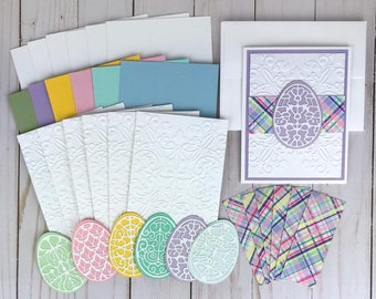 Easter Card Making Kit for Adults, Embossed Card Kit DIY, Greeting Cards Kit, Craft Kit Gift, Card Making Supplies, Make Your Own Cards