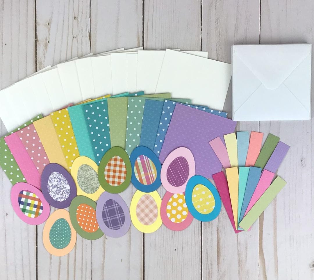 Easter Card Making Kit for Kids, Mini Card Kits, Easter Crafts for Kids, Make Your Own Cards
