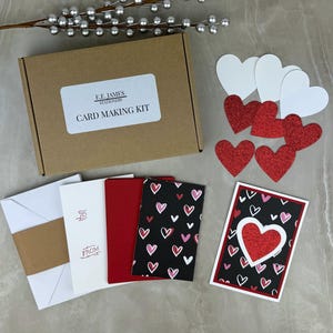Valentine Card Kit, Card Making Kits for Adults, DIY Valentine Card Kit, Valentines Day Card Kits, Valentine Making Kit, Valentine Crafts