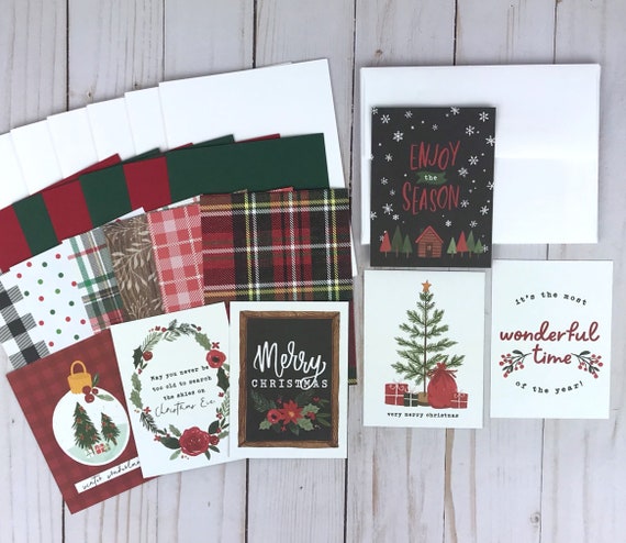 Christmas Card Making Kit, Christmas Crafts for Adults, DIY Card