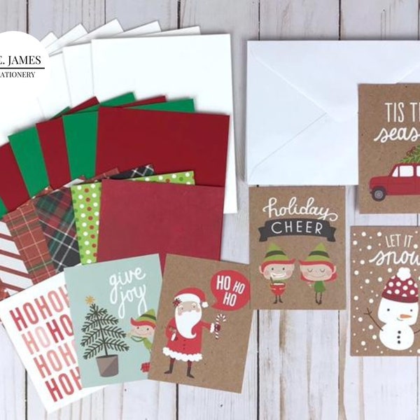 Christmas Card Making Kit, Christmas Crafts for Adults, DIY Christmas Cards Kits, Tween Craft Kit, Holiday Card Making Kit, Holiday Card Set