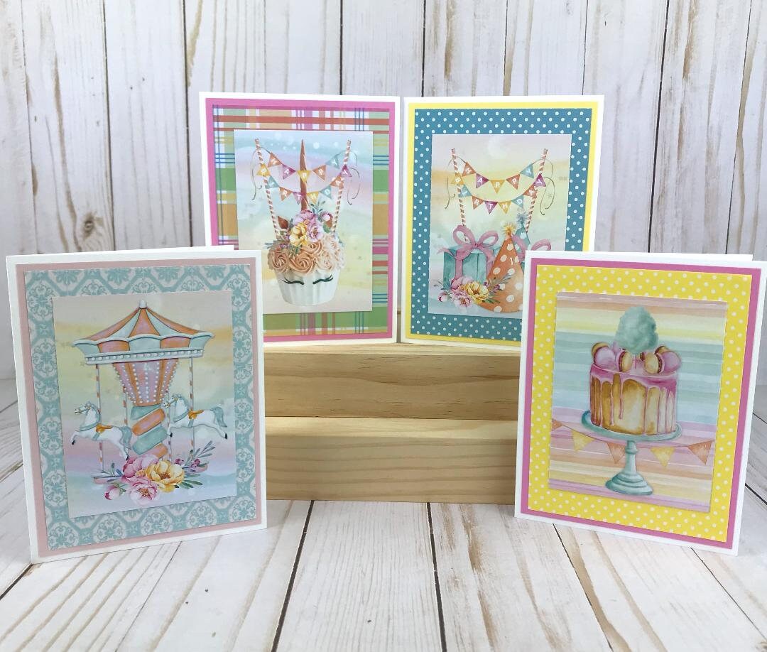 Birthday Card Making Kit Birthday Card Kits Beginner Craft Etsy