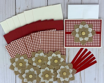 Handmade Card Kit, Card Making Kit for Adults,  DIY Card Kit, Beginner Craft Kit, Make Your Own Cards, Paper Craft Kit for Woman, Cardmaking