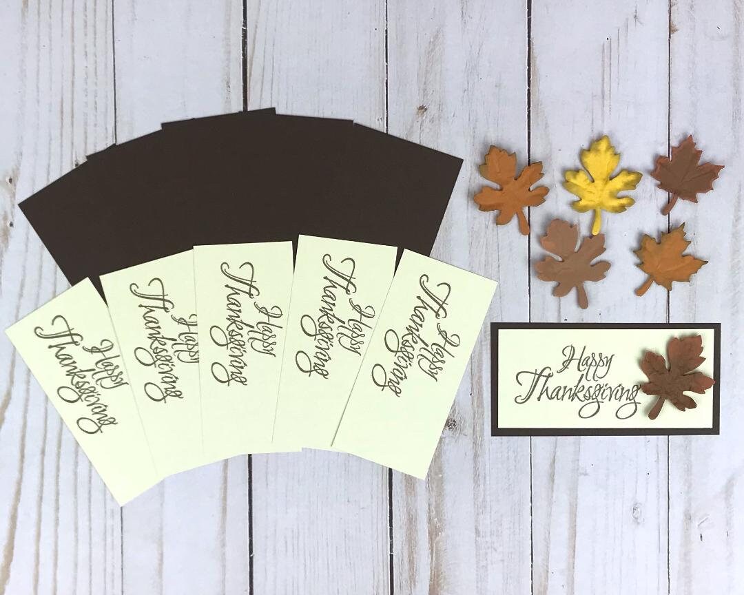 Thanksgiving Card Making Kits for Adults to DIY 6 Fall Cards: Easy ...