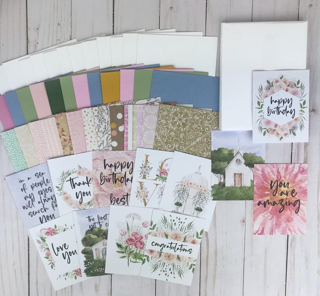 Bursting Star Card Kit Card-making Kit, Embroidered Card Kit, Fun Activity,  Family Activity, Hand Stitched Card Kit, Embroidered Pattern 