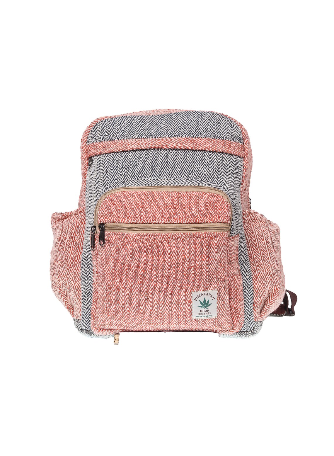 Rectangular pink hemp backpack A stylish backpack of your Etsy