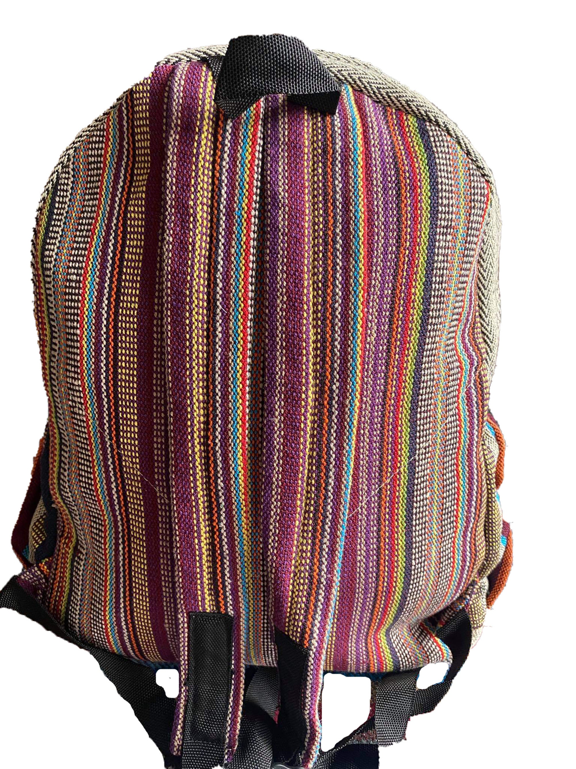 Mochila de cáñamo multicolor Nepal combo de atracción y Etsy