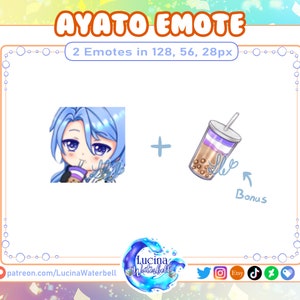 Twitch Discord Emotes - Ayato Boba Tea