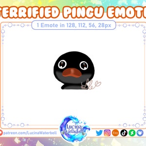 Twitch Discord Emotes - Terrified Pingu Noot Noot
